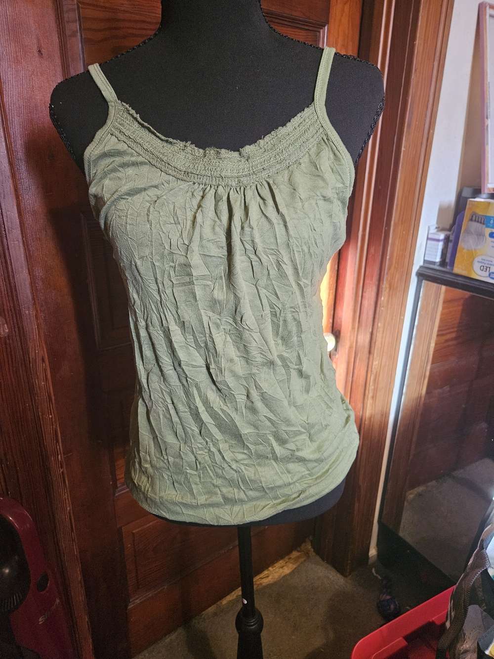 So Wear It Declare It Olive Green Spaghetti Strap Camisole